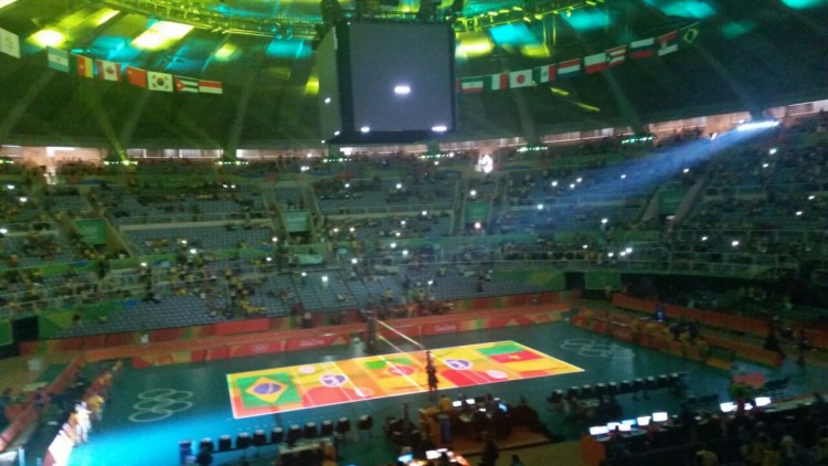 Ginásio do Maracanãzinho, onde as seleções de vôlei buscam medalhas (Marcel Merguizo/Folhapress)